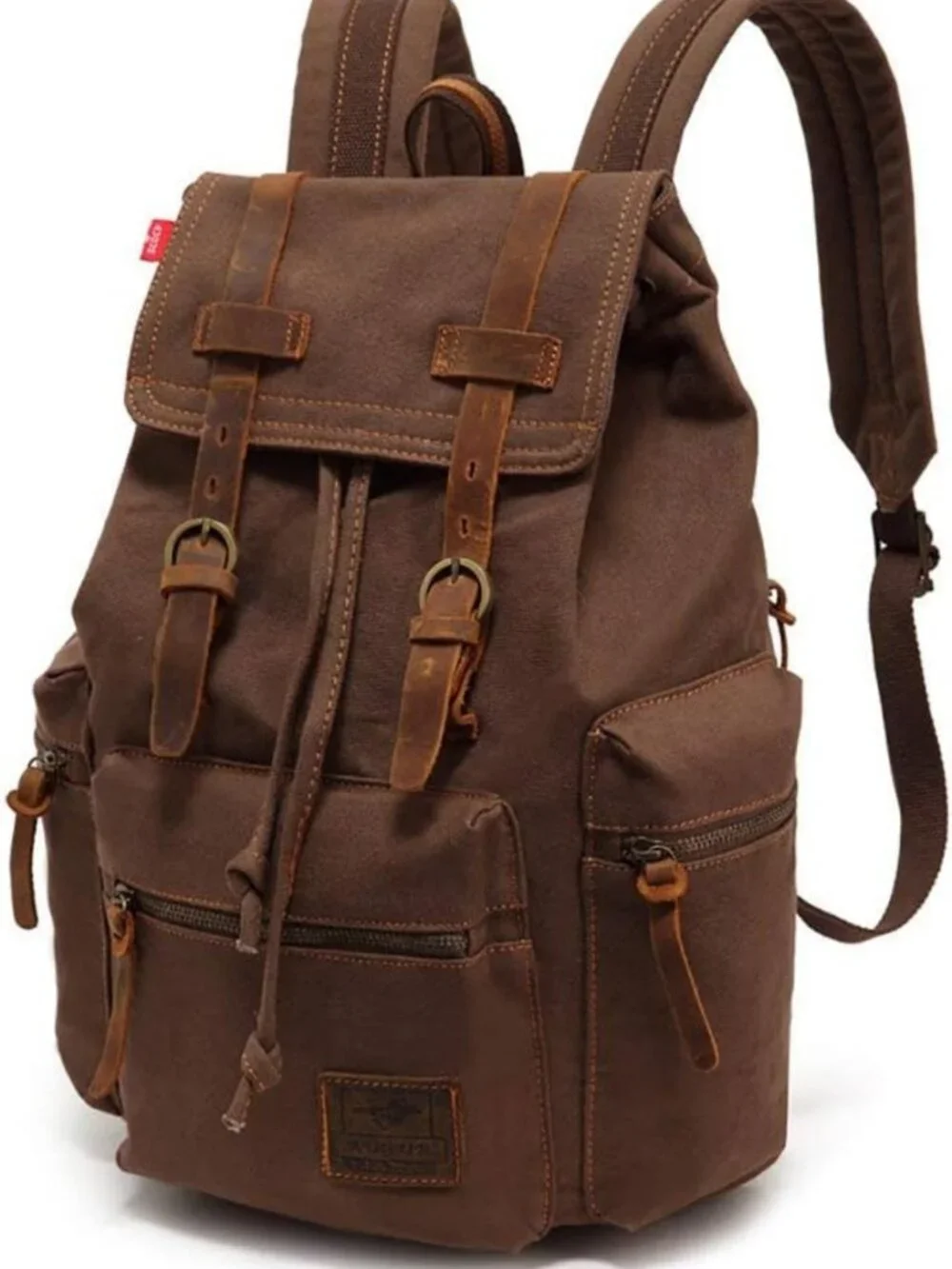 Vintage Canvas Rucksack Backpack for 12-17